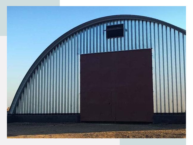 Бескаркасные ангары в слободском