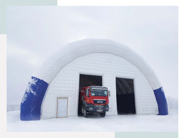 Мобильные ангары в слободском