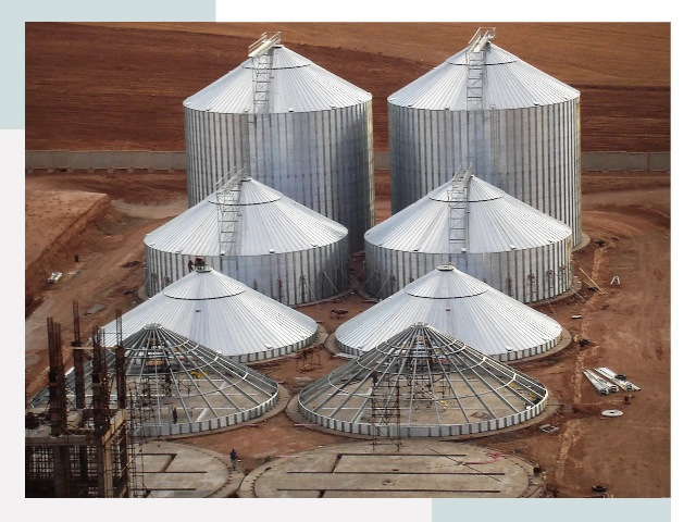 Строительство зерновых силосов в слободском