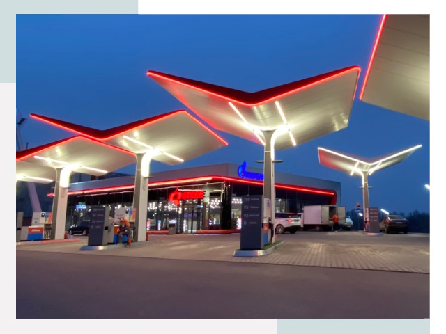 Навесы для АЗС в слободском