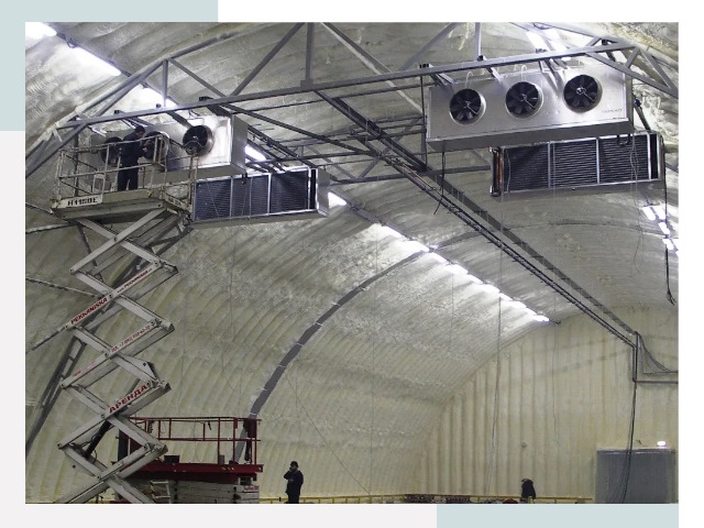 Оснащение ангаров в слободском