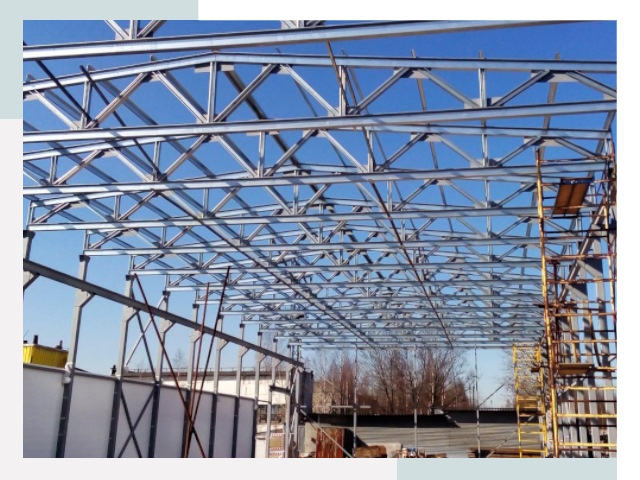 Металлокаркасы для складов в слободском